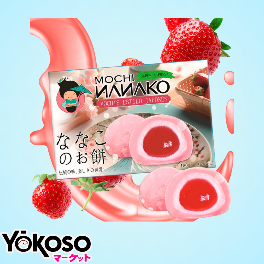 MOCHI NANAKO ESTILO JAPONÉS - SABOR A FRESA 180g