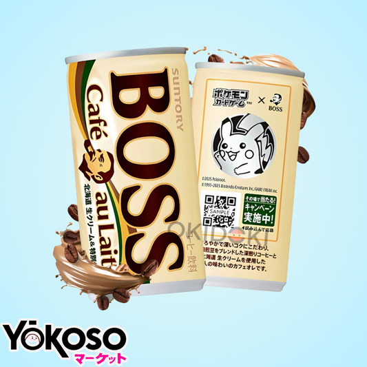 BEBIDA DE CAFÉ LATTE (Pokemon) 185g SUNTORY - Boss