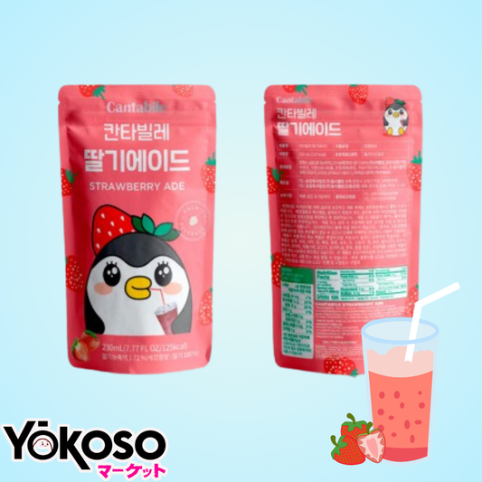 BEBIDA SABOR A FRESA CANTABILE COREANA 230ML