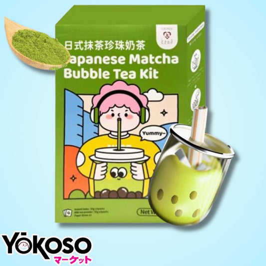 KIT PARA PREPARAR BUBBLE TEA SABOR A MATCHA TOKIMEKI
