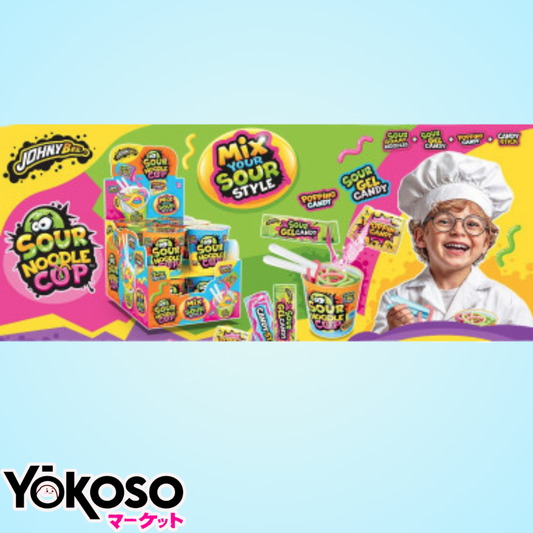 JOHNY BEE SOUR NOODLE CUP CANDY 65GR