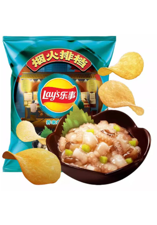 LAYS PATATAS FRITAS SABOR PULPO CON WASABI 70GR 