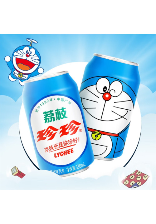 REFRESCO SABOR LICHI EDICIÓN DORAEMON 330ML